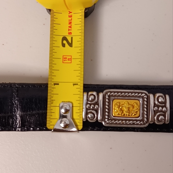 Brighton Museum Collection Brass Buckle Leather Belt - Picture 13 of 13